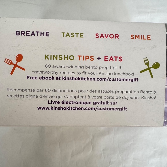 Kinsho La Boite A Bento Box Set Of 2 Unicorn & Blue Camo Utensils Food Storage - Picture 7 of 11